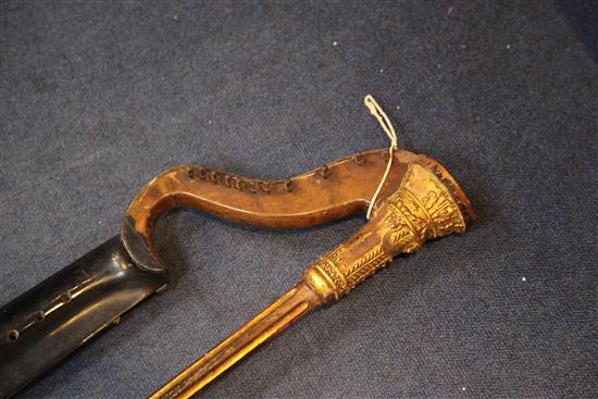 A Regency harp lute, by Clemente, London c.1820, 90cm, losses